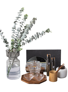 样板间厨房装饰橱柜桌面茶罐摆件