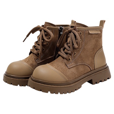 天美意童鞋2026秋冬季新款马丁靴男童大黄靴女童鞋子宝宝靴子短靴