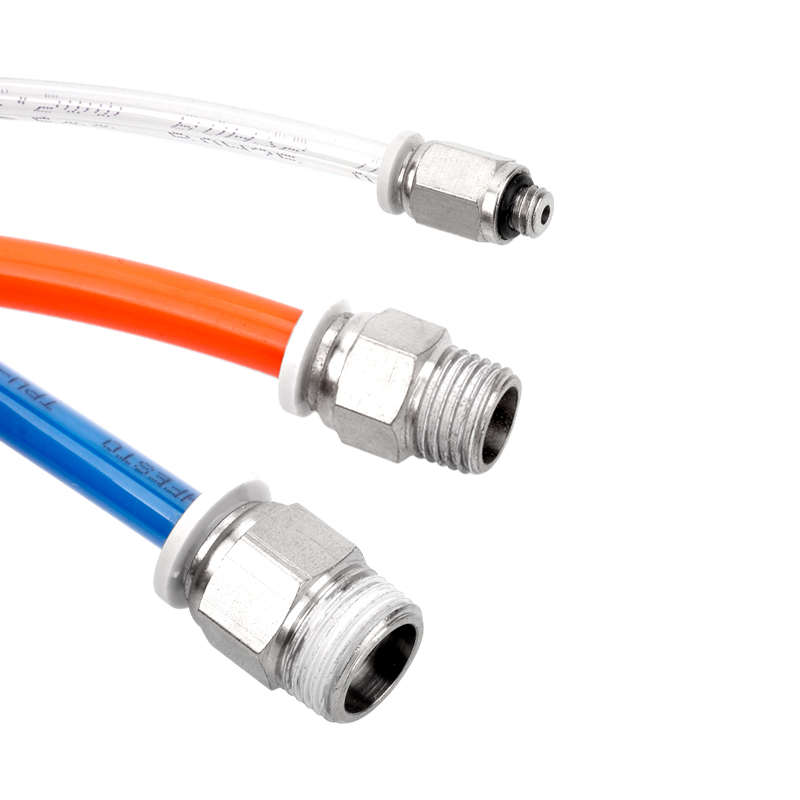 气动接头快插外螺纹PC4-M5/6-01/8-02/10-03/12-04气管咀直通接头