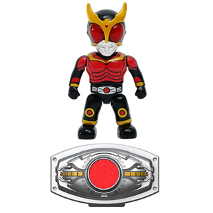 灵动创想假面骑士极狐w01迷你英雄组装Q版人偶手办腰带变身器挂件