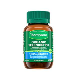 澳洲thompsons汤普森进口有机硒增强免疫保健品60粒硒片补硒