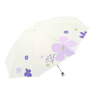 天堂黑胶防晒伞三折叠轻小便携伞