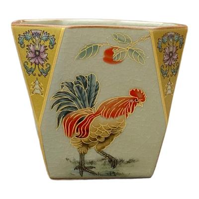 大公鸡四方茶杯主人杯个人专用单杯汝窑开片可养大吉大利陶瓷杯子