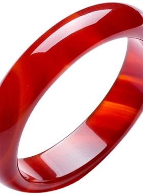 天然正品加厚红色旺夫本命年玉髓