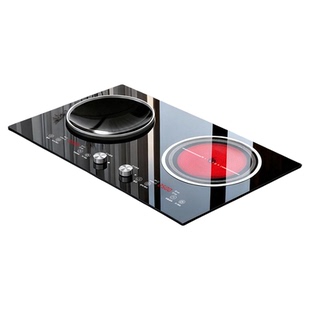 2025双灶电磁炉电陶炉台式嵌入式双头双炉双头家用大功率爆炒凹面