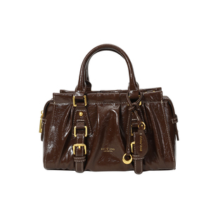 南风Chio2nd 胡桃舞会手提包包女复古油蜡小方包通勤单肩包斜挎包