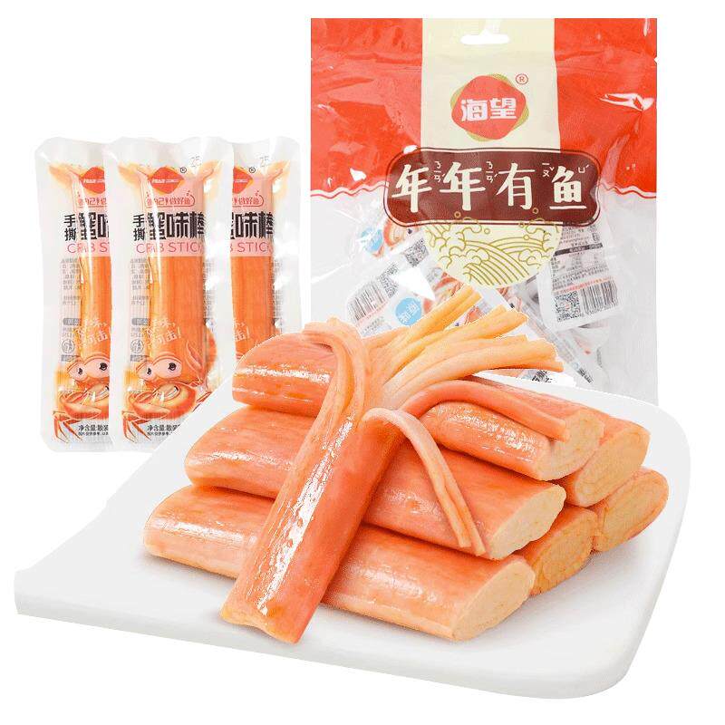 海望手撕蟹味棒500g香辣味原味