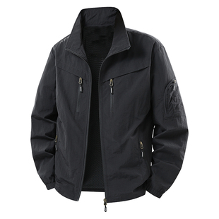 贵人鸟教练夹克男春秋季2026年立领外套男士上衣休闲工装男款上衣