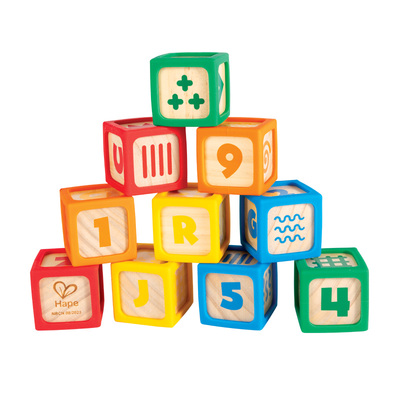 Hape创意认知软边积木婴幼儿宝宝早教益智拼装玩具木制男女孩儿童