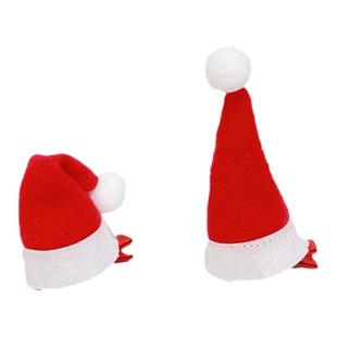 在逃公主~可爱圣诞头饰圣诞帽发夹边夹圣诞节配饰搞怪发卡小夹子