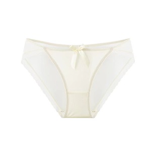 高级感法式蕾丝网纱内裤女士2023新款低腰性感三角裤抗菌珍珠丝滑