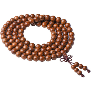 金丝檀木手串手链金丝楠佛珠木珠男女木制原木实木檀香木头珠子