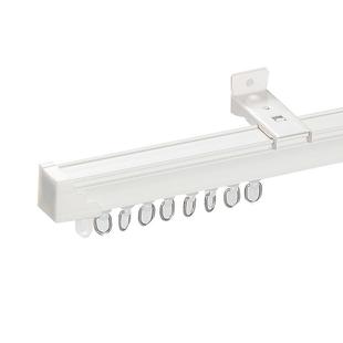 静音罗马杆轨道铝合金纳米消音加厚窗帘杆配件双层支架单杆双杆子