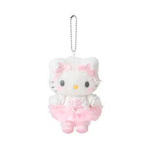 现货秒发!日本正品三丽鸥白猫芭蕾kitty小羊美乐蒂娃娃毛绒包挂件