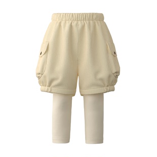 【新年】papa爬爬冬季儿童裤子男女童加绒加厚保暖灯芯绒南瓜裤