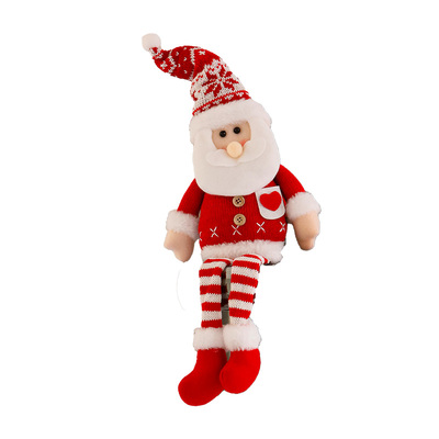 圣诞节装饰品圣诞老人雪人窗帘扣节日活动装饰布置氛围营造小道具