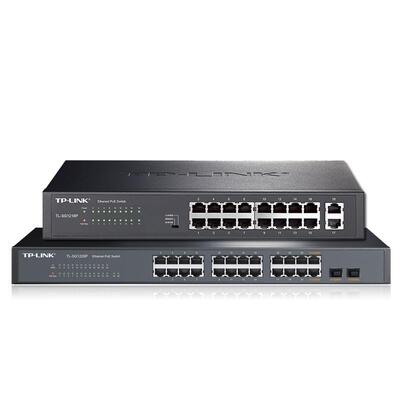 TP-LINK24口POE千兆交换机48V