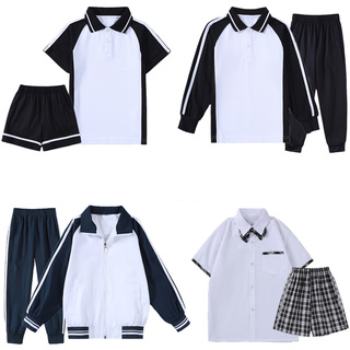 顺德区小学生校服纯棉短袖公立学校礼服新潮佛山市校服裤新款夏装