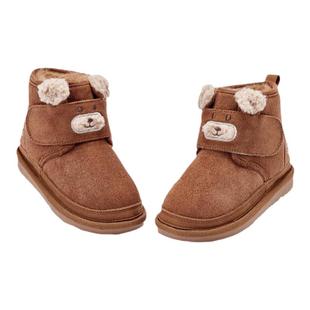 戴维贝拉儿童雪地靴冬季新款男童棉靴女宝保暖鞋子棉鞋靴子高帮