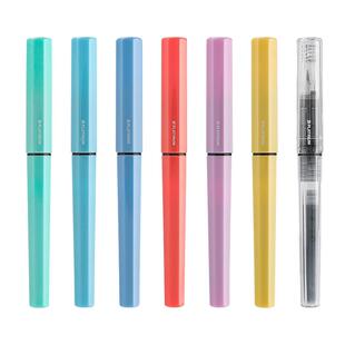 PLATINUM白金小流星钢笔PQ200学生练字书法不断漏墨三年级入门硬笔墨囊可替换墨水可爱钢笔礼盒