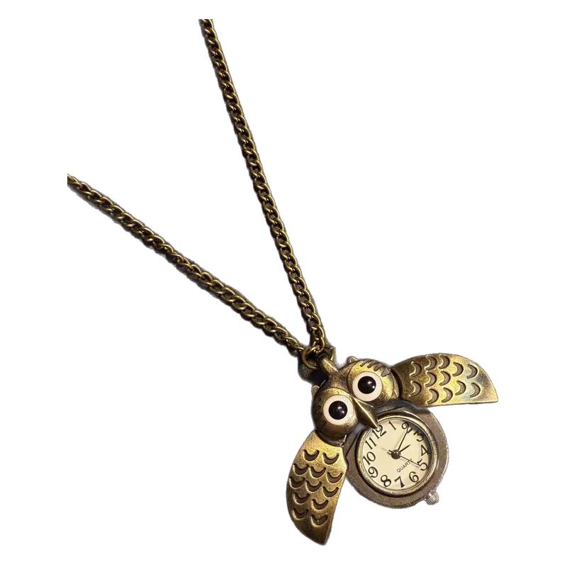拾光匣子 NewVintage古着 Owl Timekeeper怀表项链