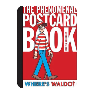 英文原版 Where's Waldo 沃尔多在哪里 平装明信片书 英文版 进口英语原版书籍儿童图书