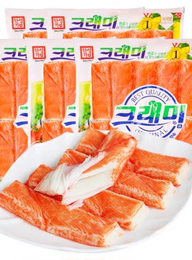 韩国进口可莱美蟹棒蟹柳低脂即食