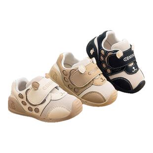 英贝米尼宝宝学步鞋春季防滑软底婴儿鞋子男童鞋机能鞋女宝室内鞋