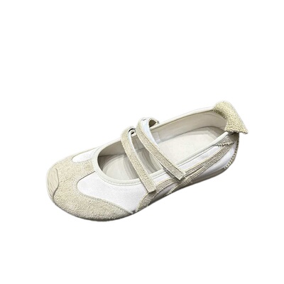 芭蕾魔术贴德训鞋女内增高休闲鞋