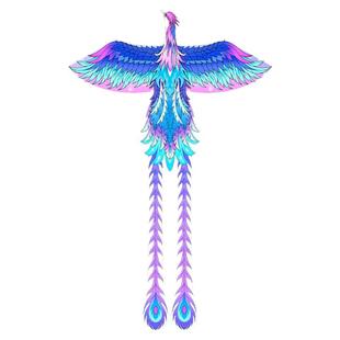 新款风筝网红卡通紫乌凤凰微风易飞手持成人专业级小儿童大人专用