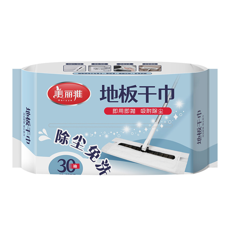 美丽雅电除尘拖把地板湿巾