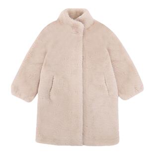 女童皮草外套冬季新款儿童韩版仿水貂皮毛一体小女孩毛毛大衣长款