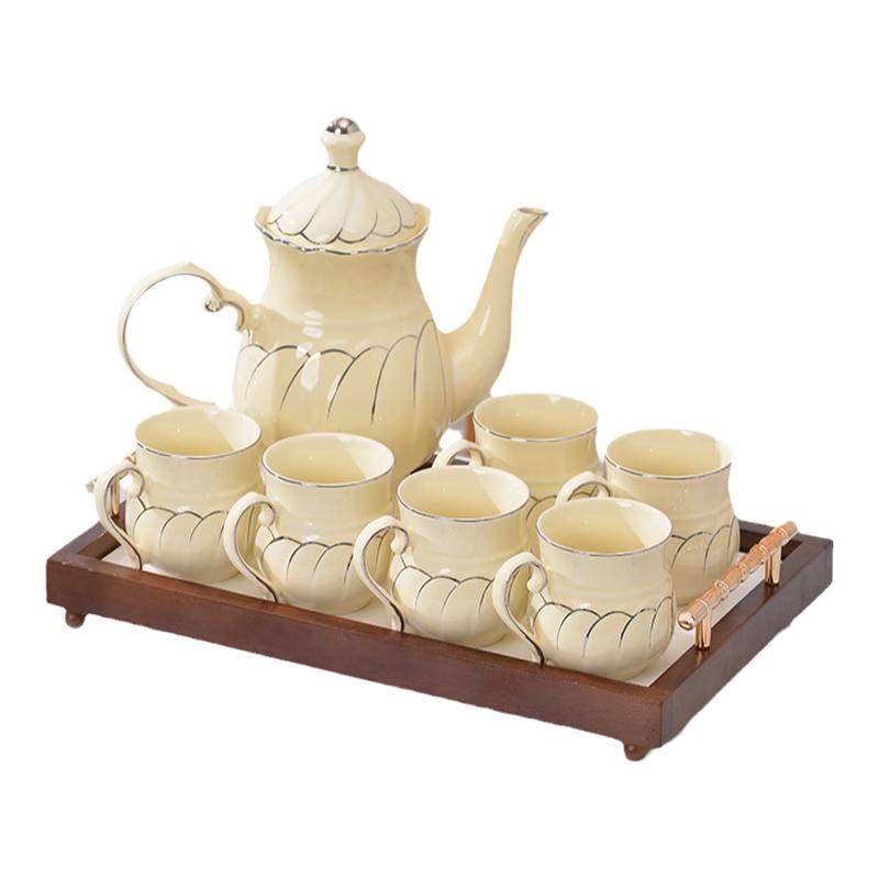 奶油风水具套装茶具水杯茶杯陶瓷