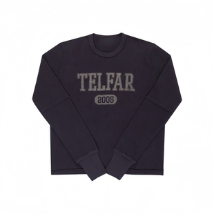 SS26 YOUNGYTKING Telfar Cortis风华夫格美式复古长袖男女