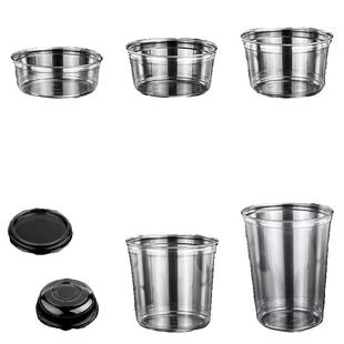 冰粉打包盒加厚一次性带盖网红水果捞冰汤圆专用碗芋泥刨冰PET杯