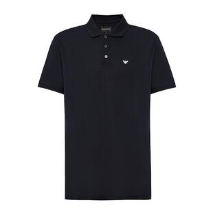 【自营】EMPORIO ARMANI/阿玛尼休闲印花套头纯棉短袖POLO衫男款