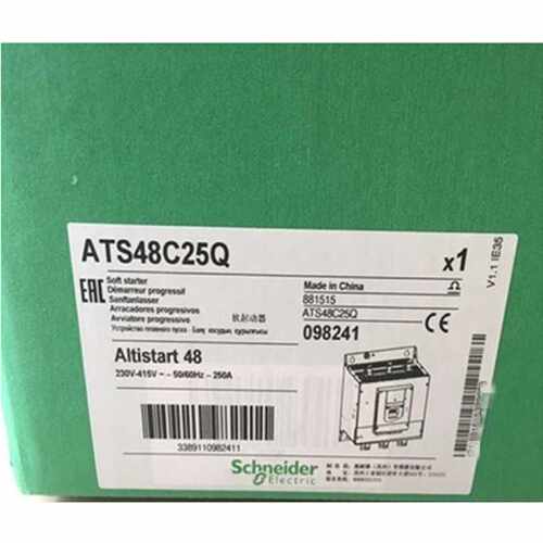 议价施耐德ATS48系列软起动器ATS48C25Q PLC原装现货 250A 230-41
