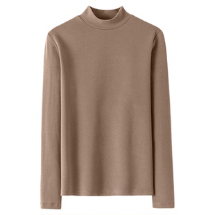 打底衫女2025新款轻奢高级感内搭加厚保暖中半高领可外穿秋衣上衣