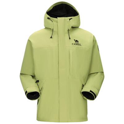 骆驼女装冲锋衣三合一外套2025新款抓绒内胆防水休闲外套夹克