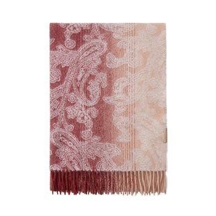 玖慕新年红色围巾女秋冬100%纯羊绒保暖本命年送妈妈长辈马年礼物