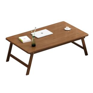 笔记本电脑做桌床上用书桌折叠桌懒人小桌子学生宿舍学习实木炕桌