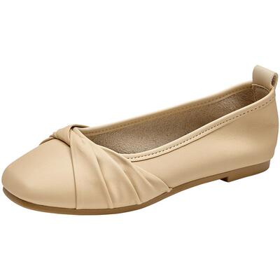 日常鞋优雅通勤方跟低跟方头