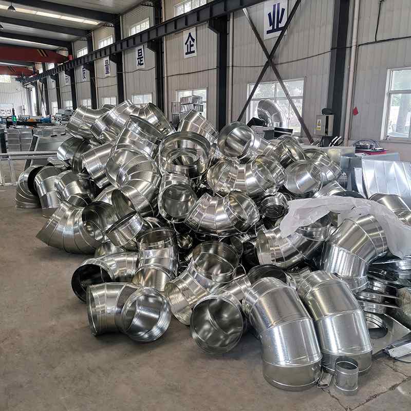 供应大口径不锈钢304通风管件弯头 90度圆弯管排风除尘弯头