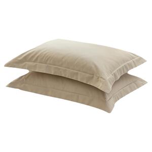 无印良品100支长绒棉枕套纯棉一对装纯色全棉枕头套高端枕芯套