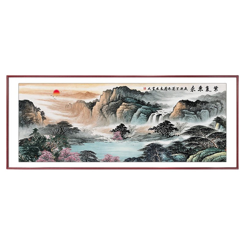 【包安装】旭日东升客厅装饰画