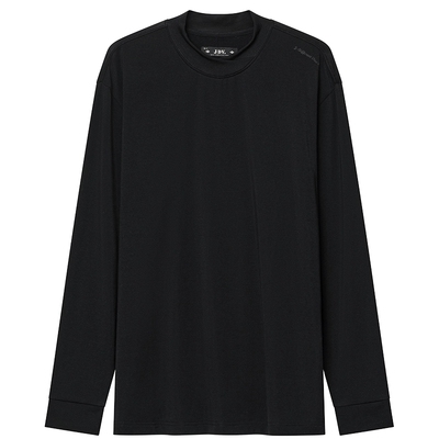 JDV商场同款黑色莫代尔长袖T恤