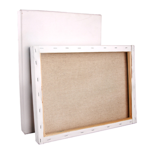 亚麻油画框3cm加厚画布带框手绘丙烯专业级空白绘画布板定制批发