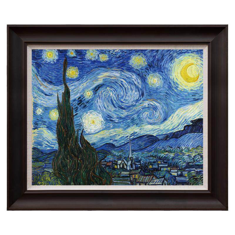 风色梵高星空美式玄关儿童房油画