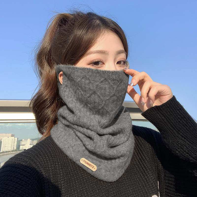 高颜值围脖女冬季保暖脖套男款冬天护颈防风骑行防寒滑雪面罩围巾