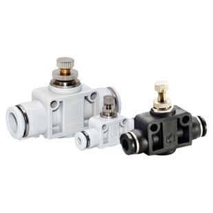 气动元件 快速接头PU气管快插管道节流阀PA/LSA4/LSA6/LSA8/10/12